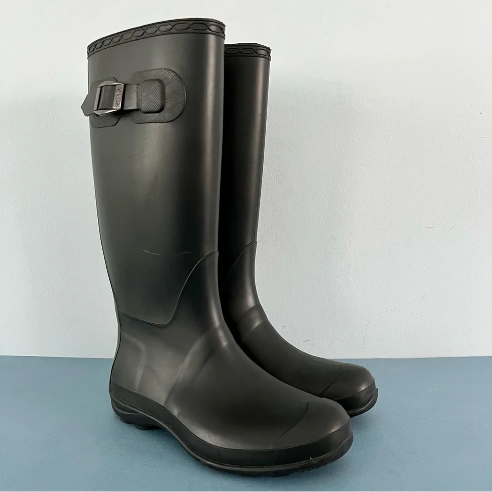Kamik Olivia Waterproof‎ Black Rubber Rain Boots